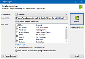 Creating a help file